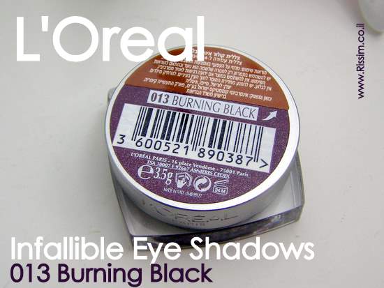 LOreal Infallible Eyeshadows 13 Burning Black