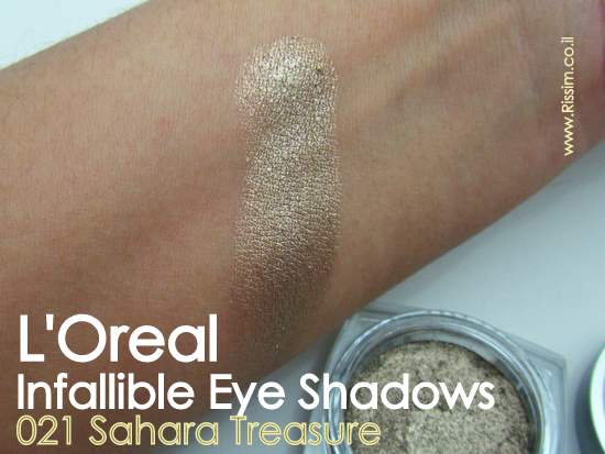 LOreal Infallible Eyeshadows 21 Sahara Treasure swatches