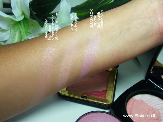 3pale pink blushes-shimmers