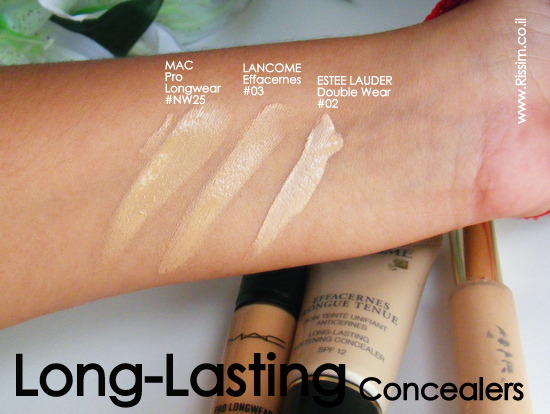 long lasting concealers swatches