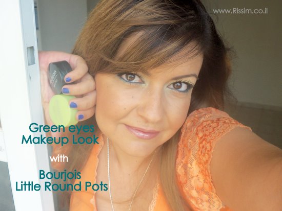 Green Eyes makeup look with Bourjois Little Round Pots