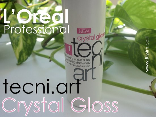 Lorael Professional Tecni Art Crystal Gloss - ספריי ברק לשיער
