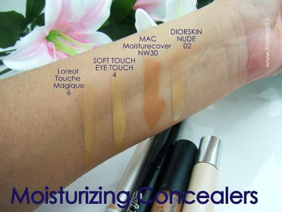 MOISURIZING CONCEALERS SWATCHES