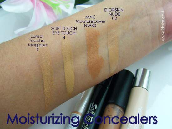 MOISURIZING CONCEALERS SWATCHES