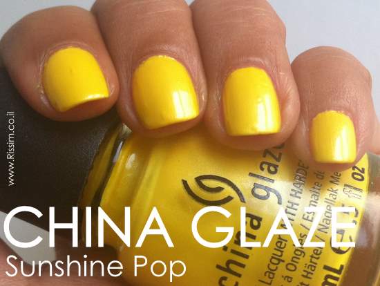 CHINA GLAZE Sunshine Pop swatches
