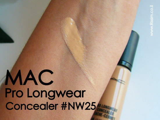 mac pro longwear concealer nw25 swatch