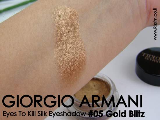 GIORGIO ARMANI Eyes To Kill Silk Eye Shadow - # 05 Gold Blitz swatches