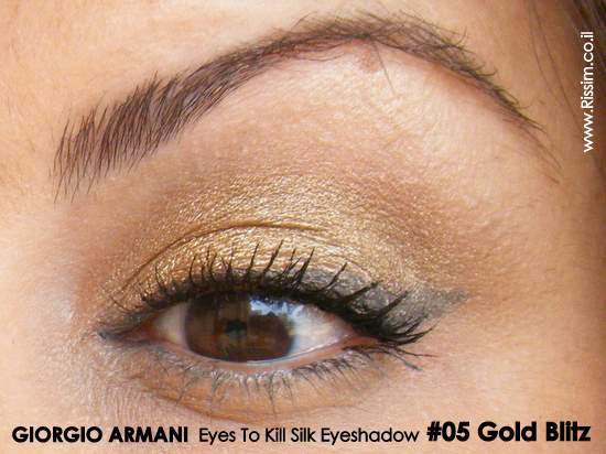 GIORGIO ARMANI Eyes To Kill Silk Eye Shadow - # 05 Gold Blitz swatches