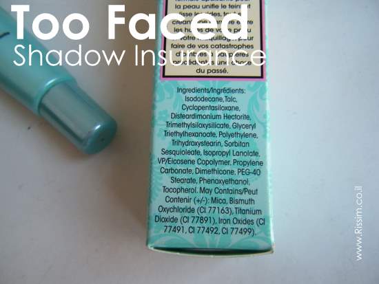 TOO FACED SHADOW INSURANCE 