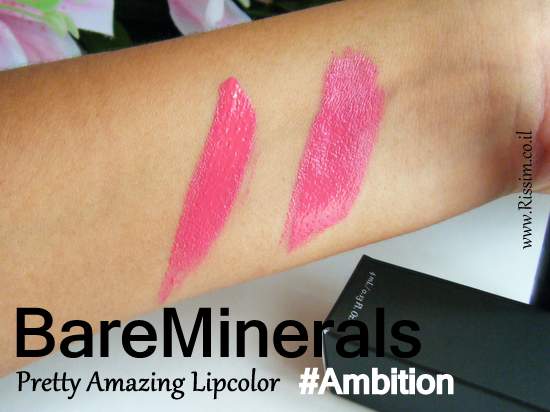 BareMinerals Pretty Amazing Lipcolor #Ambition swatches