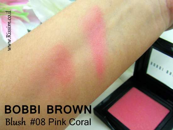 Bobbi Brown #08 Pink Coral Blush swatches
