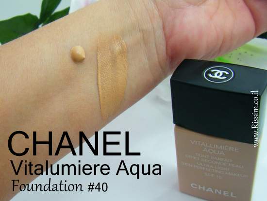 מייקאפ ויטה לומייר אקווה של שאנל, CHANEL Vitalumiere Aqua Foundation