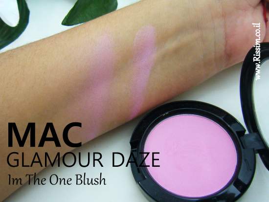 MAC Glamour Daze Collection I'm the one blush swatches