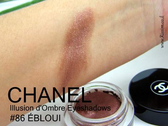 CAHNEL Illusion d'Ombre Eyeshadows 86 ÉBLOUI swatches