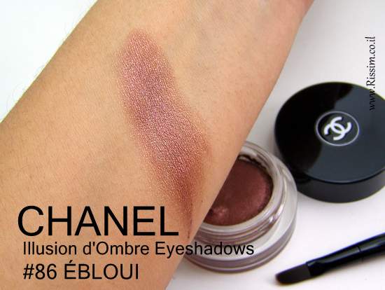 CAHNEL Illusion d'Ombre Eyeshadows 86 ÉBLOUI swatches
