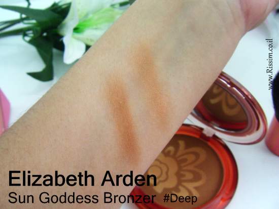 Elizabeth Arden Sun Goddess bronzer #Deep swatches