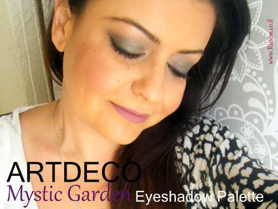 ArtDeco Mystic Garden eyeshadow palette swatches