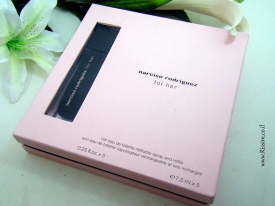 Narciso Rodriguez For Her EDT refillable spray and refills