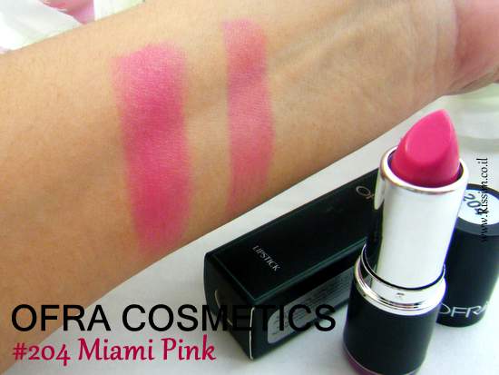 Ofra Cosmetics lipstick #204 Miami Pink