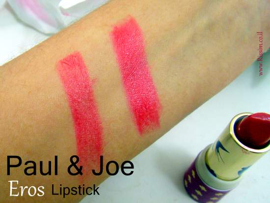 Paul & Joe EROS lipstick swatches