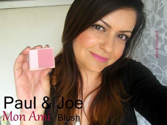 Paul & Joe Mon Ami blush on face