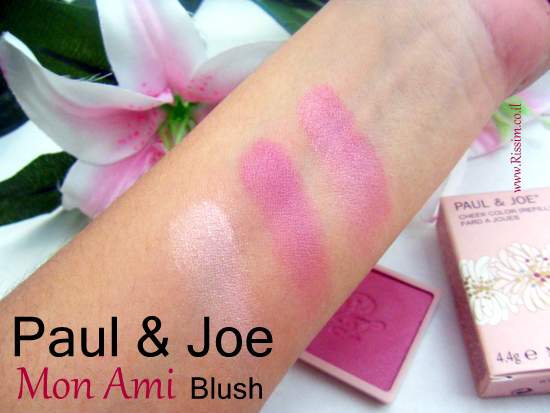 Paul & Joe Mon Ami blush swatches